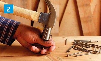 Hand injury with hammer